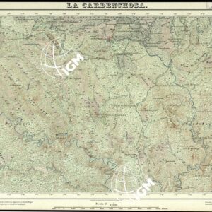 MAPA TOPOGRAFICO DE ESPANA - La Cardenchosa - Foglio 900