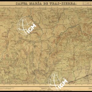 MAPA TOPOGRAFICO DE ESPANA - Santa Maria de Tras-Sierra - Foglio 922