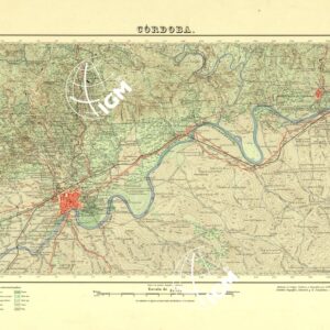 MAPA TOPOGRAFICO DE ESPANA - Cordoba - Foglio 923