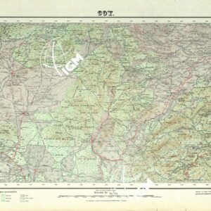 MAPA TOPOGRAFICO DE ESPANA - Coy - Foglio 932