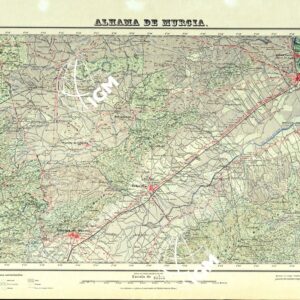 MAPA TOPOGRAFICO DE ESPANA - Alhama de Murcia - Foglio 933