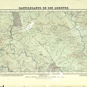 MAPA TOPOGRAFICO DE ESPANA - Castiblanco de Los Arroyos - Foglio 940