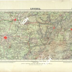MAPA TOPOGRAFICO DE ESPANA - Lucena - Foglio 989