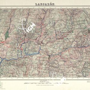 MAPA TOPOGRAFICO DE ESPANA - Lanjaron - Foglio 1042