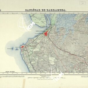 MAPA TOPOGRAFICO DE ESPANA - Sanlucar de Barrameda - Foglio 1047