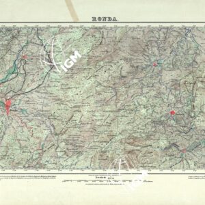 MAPA TOPOGRAFICO DE ESPANA - Ronda - Foglio 1051