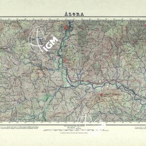 MAPA TOPOGRAFICO DE ESPANA - Alora - Foglio 1052