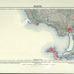 MAPA TOPOGRAFICO DE ESPANA - Cadiz - Foglio 1061