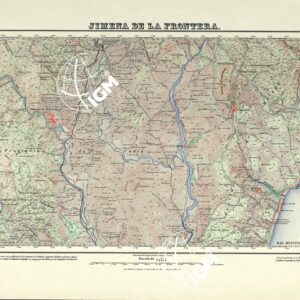 MAPA TOPOGRAFICO DE ESPANA - Jimena de la Frontera - Foglio 1071