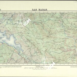 MAPA TOPOGRAFICO DE ESPANA - Las Habas - Foglio 1074