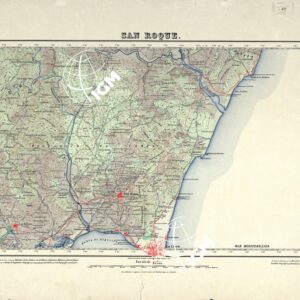 MAPA TOPOGRAFICO DE ESPANA - San Roque - Foglio 1075