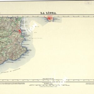 MAPA TOPOGRAFICO DE ESPANA - La Linea - Foglio 1078