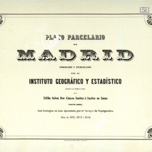 PLANO PORCELARIO DE MADRID - Frontespizio
