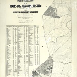 PLANO PARCELARIO DE MADRID - Hoja  N°1