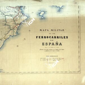 MAPA MILITAR DE LES FERROCARRILES DE ESPANA