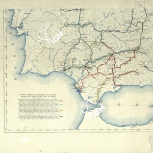 MAPA MILITAR DE LES FERROCARRILES DE ESPANA