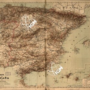 MAPA DE ESPANA Y PORTUGAL