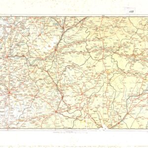 MAPA ITINERARIO MILITAR DE ESPANA - Tavola VI