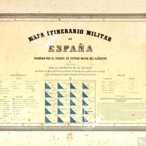 MAPA ITINERARIO MILITAR DE ESPANA - Tavola XVI (Quadro d'unione)