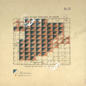 MAPA MILITAR ITINERARIO DE ESPANA Quadro d'unione