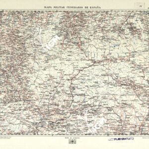 MAPA MILITAR ITINERARIO DE ESPANA - Hoja 13