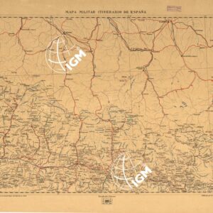 MAPA MILITAR ITINERARIO DE ESPANA - Hoja 17