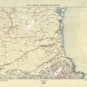 MAPA MILITAR ITINERARIO DE ESPANA - Hoja 19