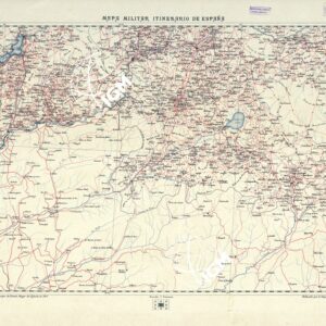 MAPA MILITAR ITINERARIO DE ESPANA - Hoja 22
