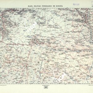 MAPA MILITAR ITINERARIO DE ESPANA