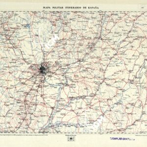 MAPA MILITAR ITINERARIO DE ESPANA - Hoja 45