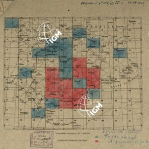 MAPA MILITAR ITINERARIO DE ESPANA - Quadro d'unione