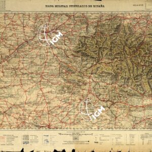 MAPA MILITAR ITINERARIO DE ESPANA - Hoja 25