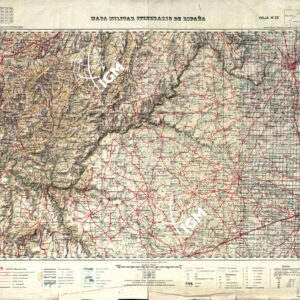 MAPA MILITAR ITINERARIO DE ESPANA - Hoja 33