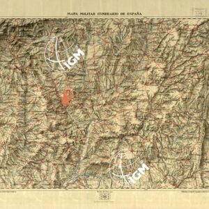 MAPA MILITAR ITINERARIO DE ESPANA - Hoja 45