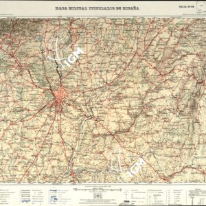 MAPA MILITAR ITINERARIO DE ESPANA - Hoja 45
