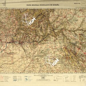 MAPA MILITAR ITINERARIO DE ESPANA - Hoja 52
