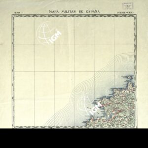 MAPA MILITAR DE ESPANA - Hoja 7 - Puente-Ceso