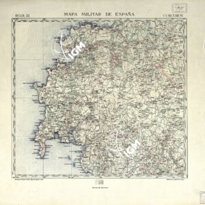 MAPA MILITAR DE ESPANA - Hoja 22 - Corcubion