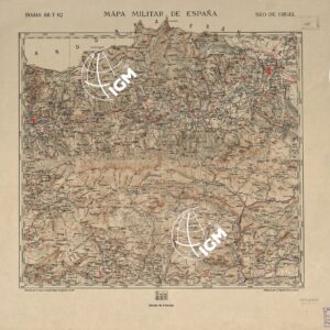 MAPA MILITAR DE ESPANA - Hojas 86 y 62 - Seo de Urgel