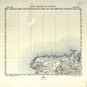 MAPA MILITAR DE ESPANA  - Hoja 196 - Ciudadela