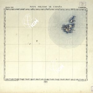 MAPA MILITAR DE ESPANA - Hoja 252 - Cabrera
