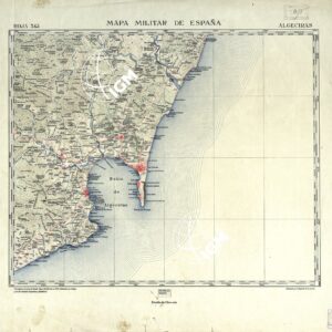 MAPA MILITAR DE ESPANA - Hoja 345 - Algeciras