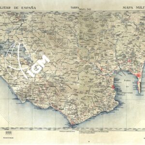 MAPA MILITAR DE ESPANA - Hoja 344-345 - Algeciras