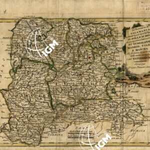 LA SPAGNA DIVISA IN QUATTRO TAVOLE - LE PROVINCIE DI SALAMANCA, AVILA SEGOVIA, GUADALAXARA, MADRID, TOLEDO E MANCHA - TAVOLA 3