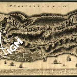 PLAN OF THE PENINSULA  AND PART OF THE ISTHMUS OF GIBRALTAR