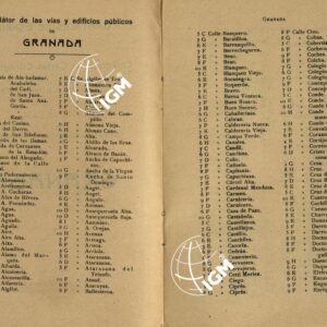 PLANO DE GRANADA
