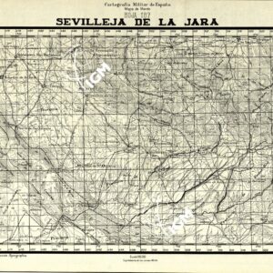 MAPA DE MANDO - Hoja 187 - Sevilleja de la Jara