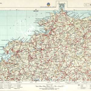 MAPA MILITAR DE ESPANA - Hoja 1-3;2-3 - Sisargas-Carballo