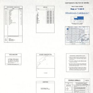 MAPA MILITAR DE ESPANA - Hoja 1-3;2-3 - Sisargas-Carballo
