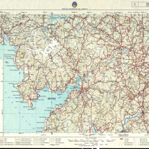 MAPA MILITAR DE ESPANA - Hoja 1-4;2-4 - Santiago de la Compostela
